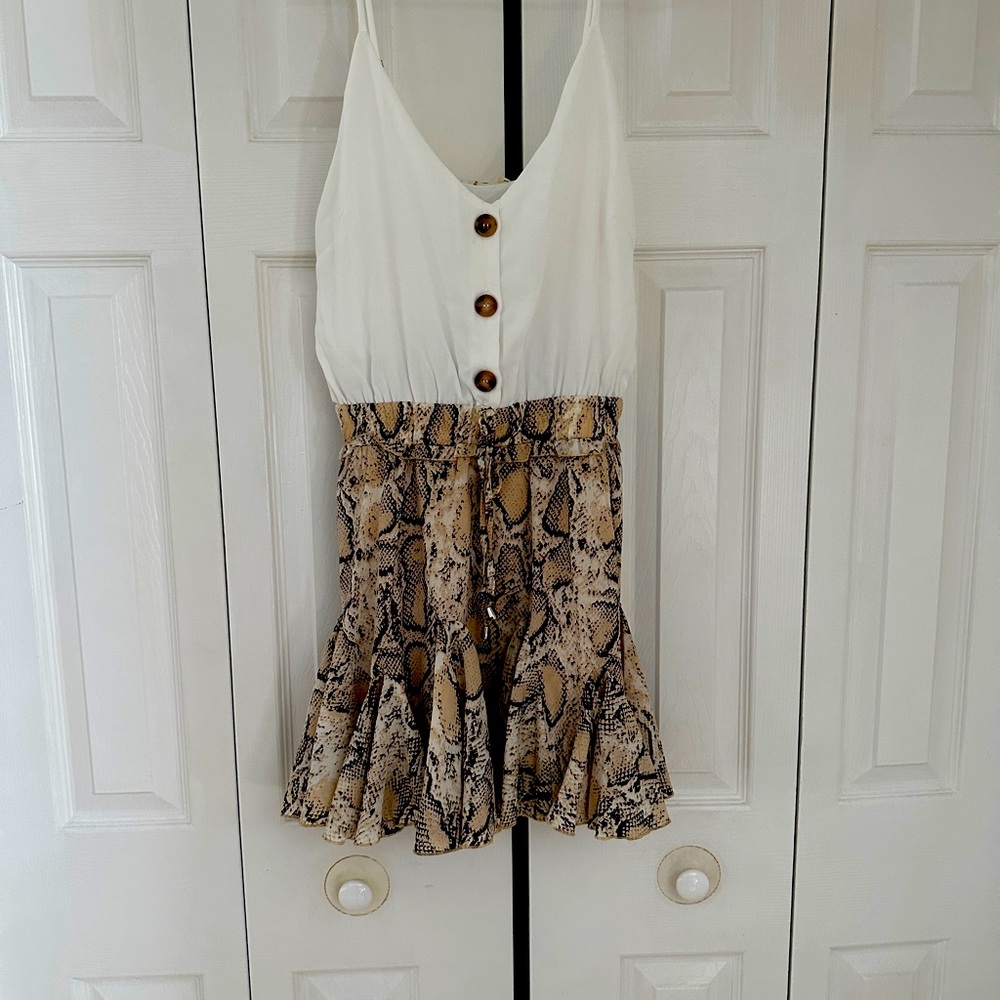 Spaghetti strapped romper